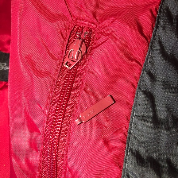 Eddie Bauer Men’s Ebtek Primaloft Charcoal Grey & Red Quilted Vest sz Tall Lg - Picture 14 of 15